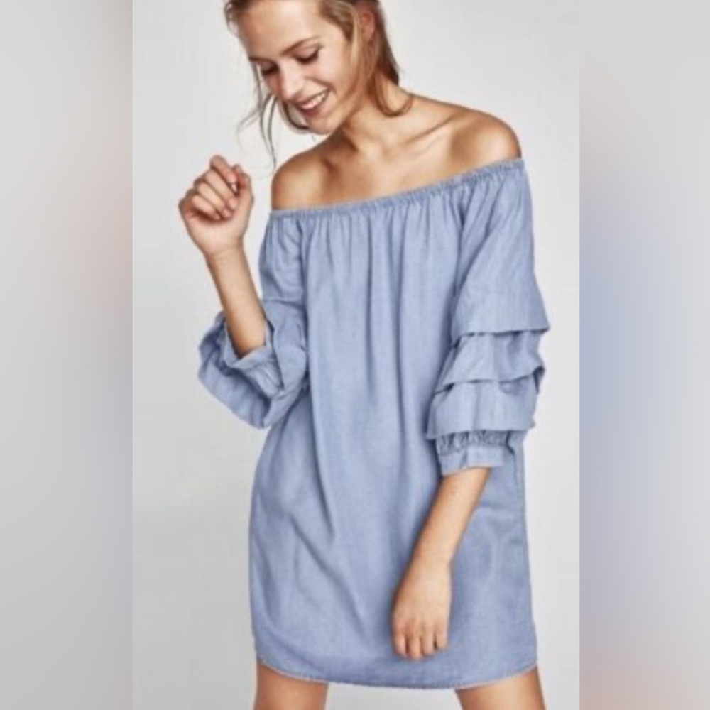 Zara off the shoulder dress